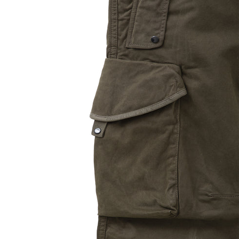 C.P. Company Stretch Sateen Cargo Pant Ergonomic Fit Black 999 13CMPA187A-005529G Degli Uberti